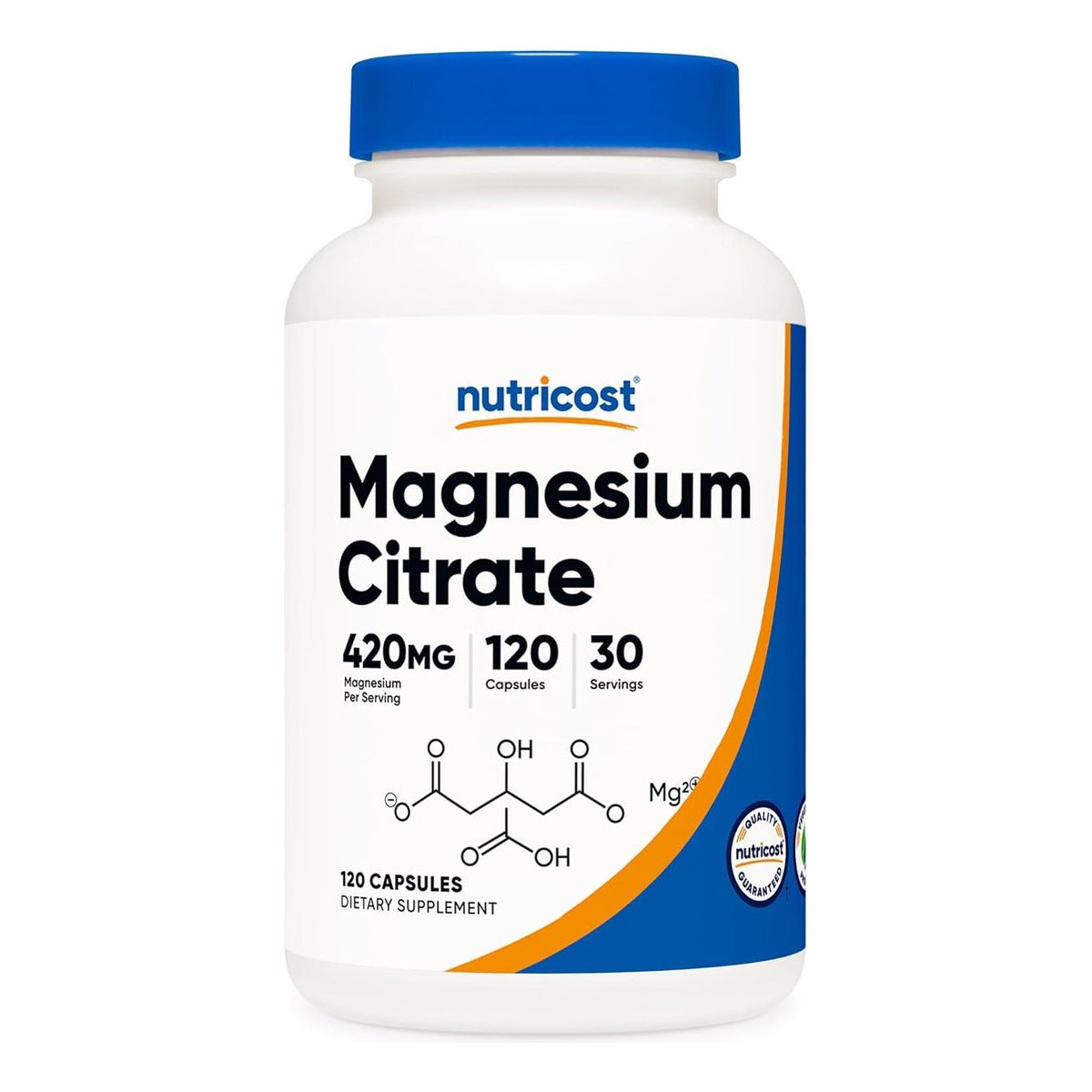 Nutricost Citrato De Magnesio 120 Cápsulas - Hi Vitamins
