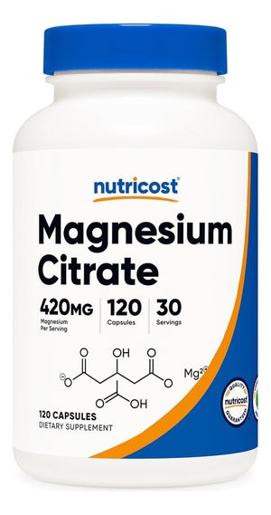 Nutricost Magnesium Citrate Magnesium Citrate 120 Caps