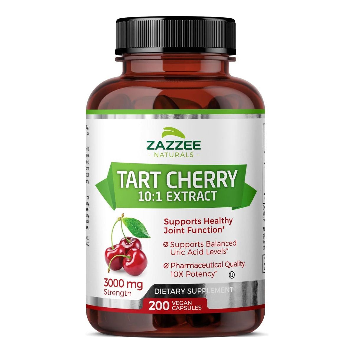 Zazzee Naturals Tart Cherry 3000mg 200 Cápsulas - Hi Vitamins