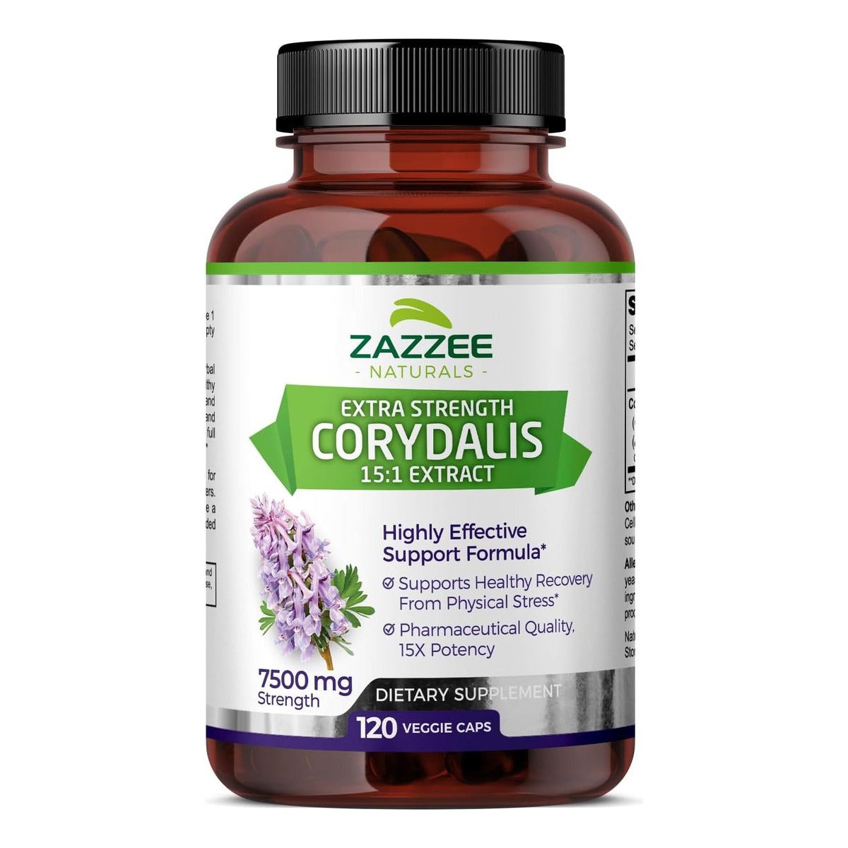 Zazzee Naturals Corydalis 7500 Mg 120 Cápsulas - Hi Vitamins