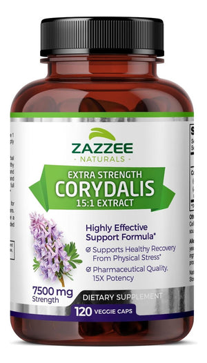 ZAZZEE NATURALS • CORYDALIS 7500 MG 120 CAPSULES