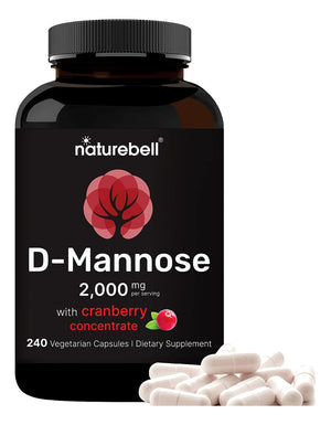 NATUREBELL D-MANNOSE 2000 MG CRANBERRY CONCENTRATE 240 CAPSULES