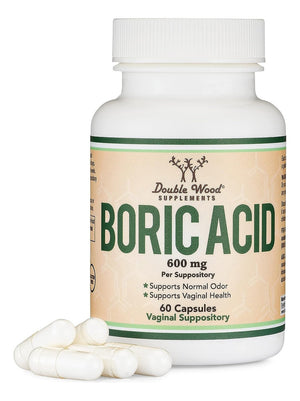 Double Wood Boric Acid 600 Mg Boric Acid 60 Capsules