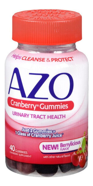 Azo Cranberry Urinary Tract Health 40 Gomitas