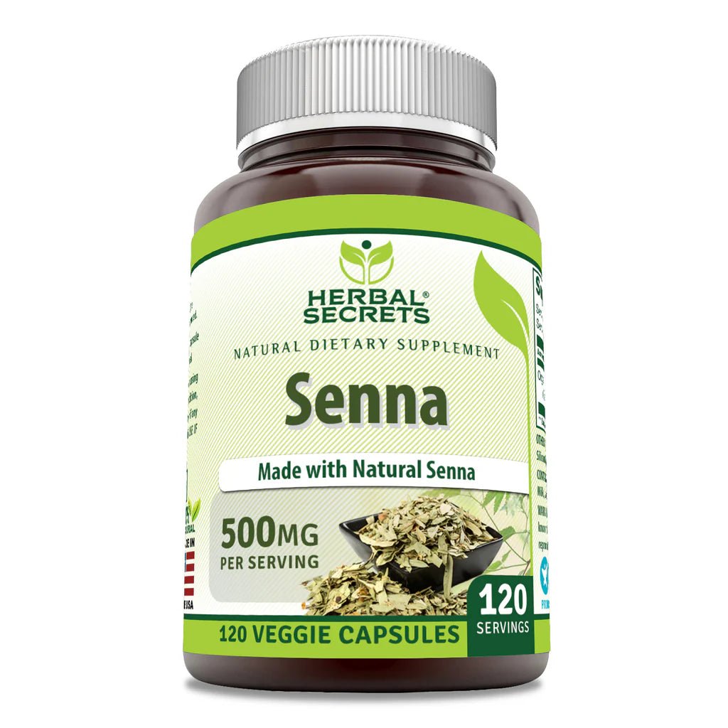 Herbal Secrets ® Senna 500 Mg 120 Cápsulas - Hi Vitamins