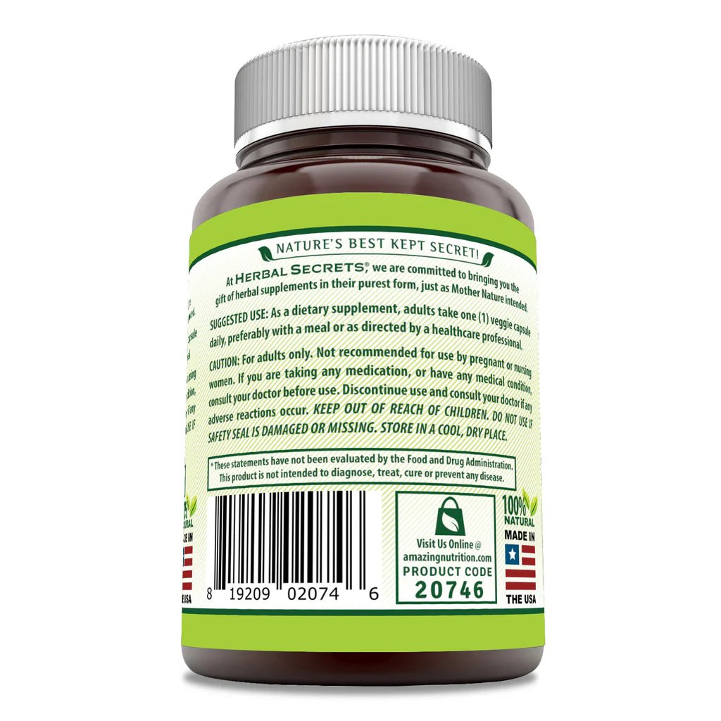 Herbal Secrets ® Senna 500 Mg 120 Cápsulas - Hi Vitamins