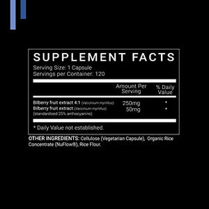 Sym Nutrition Bilberry 250 mg 120 Cápsulas