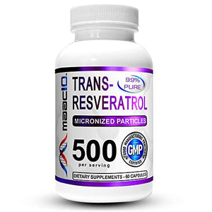 maac10 Trans-Resveratrol 250 Micronized Particles 60 Cápsulas