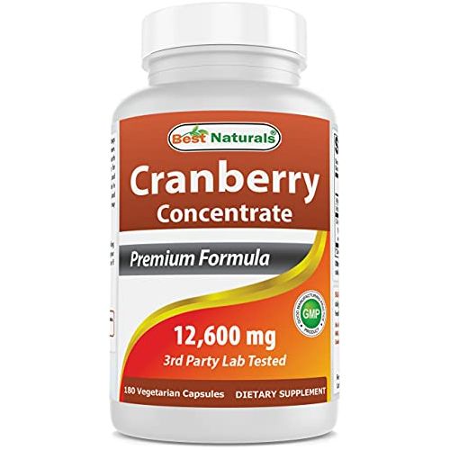 Best Naturals Cranberry Concentrate 12600 Mg 180 Cápsulas - Hi Vitamins