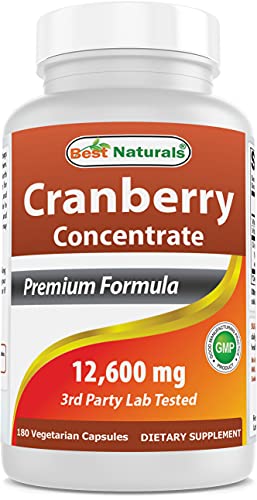 Best Naturals Cranberry Concentrate 180 Cápsulas 12600 mg