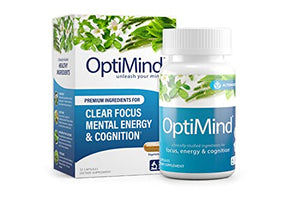 OptiMind Clear Focus Mental Energy & Cognition 32 Cápsulas