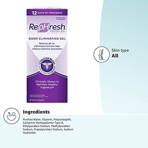 REPHRESH VAGINAL GEL 4 PACK 2 GRS