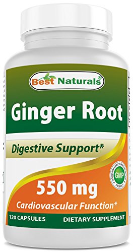 Best Naturals Ginger Root 550 mg 120 Cápsulas