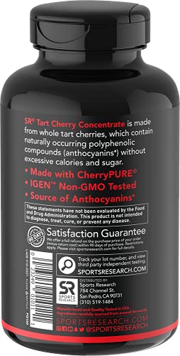 SR Tart Cherry Concentrate 800 mg 60 Cápsulas