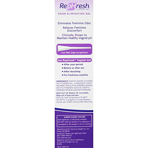 Rephresh Vaginal Gel 4 Pack 2 Grs - Hi Vitamins