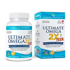 Nordic Naturals Ultimate Omega 2X Teen,  60 Cápsulas