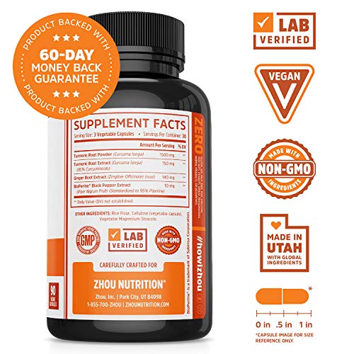 Zhou Turmeric 90 Cápsulas - Hi Vitamins