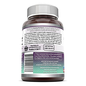 AMAZING NUTRITION MSM 1000 MG 200 TABLETS