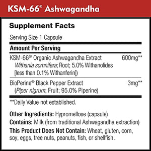 Daily Nutra KSM-66 Ashwagandha 600 mg 90 Cápsulas