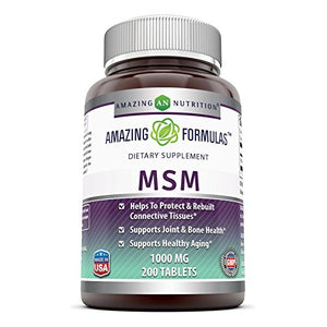 AMAZING NUTRITION MSM 1000 MG 200 TABLETS