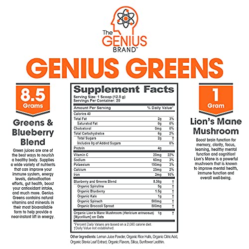 The Genius Brand Genius Greens 250 Grs - Hi Vitamins