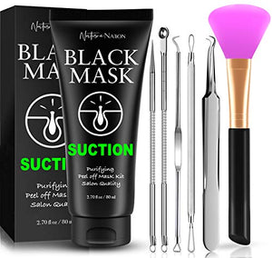 Nature Nation Black Mask Suction 80mg con Extractores y Cepillo