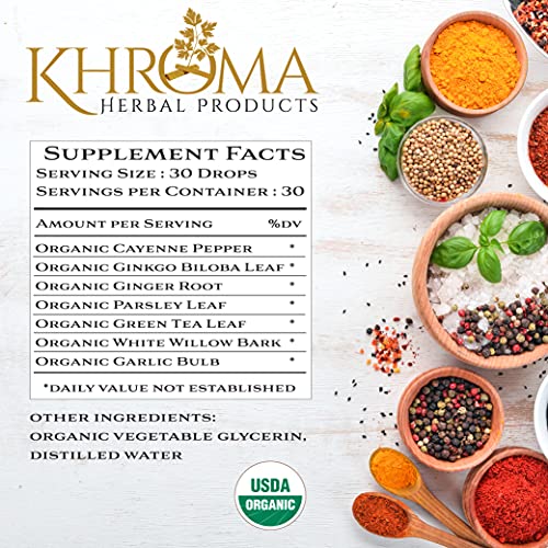 Khroma Vigor Organic Circulation Complex 59 Ml - Hi Vitamins