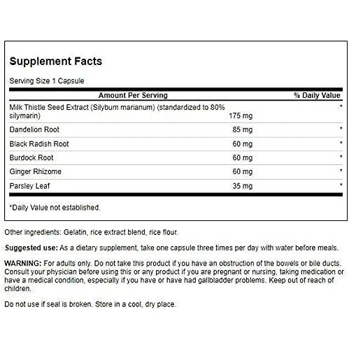 Swanson Combinación de Cardo Marino 60 Cápsulas - Hi Vitamins