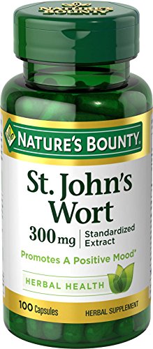 Nature's Bounty St. John's Wort Pills, 300mg, 100 Cápsulas