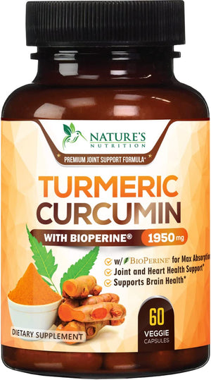 Nature's Nutrition Turmeric Curcumin 1950 mg