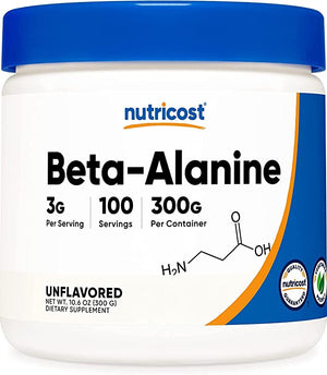 NUTRICOST® BETA-ALANINE UNFLAVORED 300 GRS 100 SERVINGS