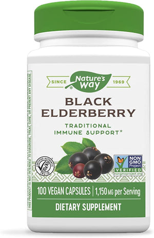 Natures Way, Black Elderberry 575 Mg 100 Cápsulas