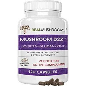 Real Mushrooms Mushroom D2z 120 Cápsulas - Hi Vitamins