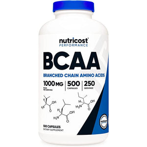 Nutricost ® Bcaa 500 Mg 500 Capsules 250 Servings