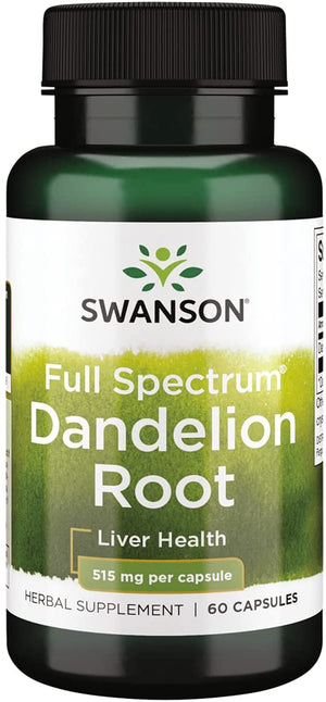 Swanson Dandelion Root 515 mg 60 Capsules