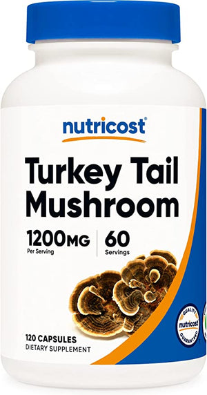 NUTRICOST® TURKEY TAIL 1200 MG 120 CAPSULES