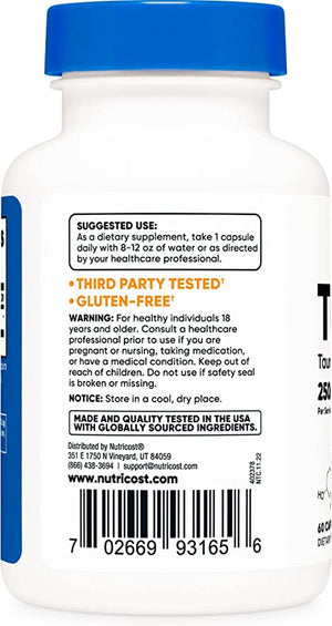 NUTRICOST® TUDCA 250MG 60 CAPSULES