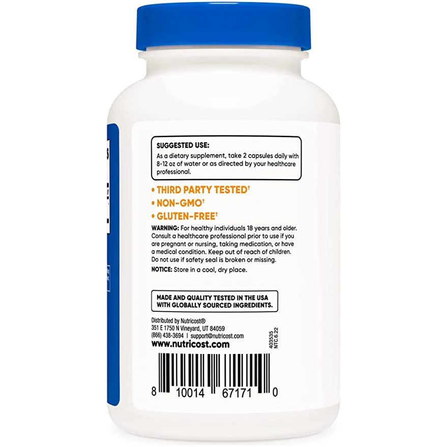 Nutricost Moringa 500 Mg 180 Cápsulas - Hi Vitamins