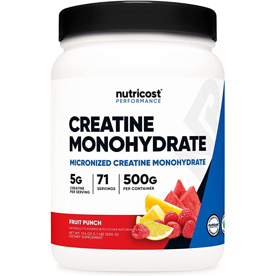 Nutricost Monohidrato de Creatina 500 G Sabor Ponche de Frutas - Hi Vitamins