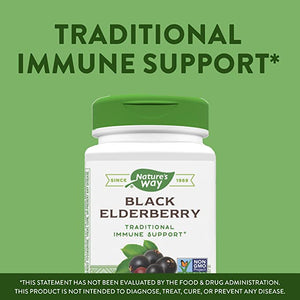 Natures Way, Black Elderberry 575 Mg 100 Cápsulas