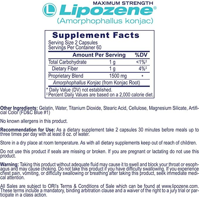 Lipozene 120 Cápsulas - Hi Vitamins