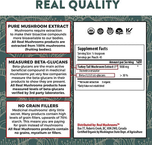 REAL MUSHROOMS TURKEY TAIL IMMUNE SUPPORT 1.59OZ 45 SERVINGS