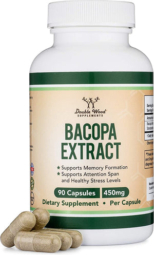 DOUBLE WOOD BACOPA EXTRACT 450 MG 90 CAPSULES