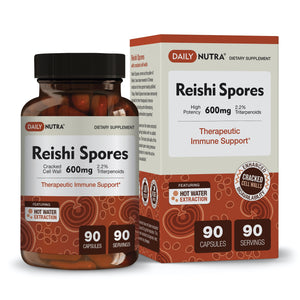 DAILY NUTRA REISHI SPORES 600 MG 90 CAPSULES