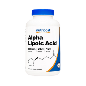 Nutricost Alpha Lipoic Acid 600 mg por dosis 240 Cápsulas