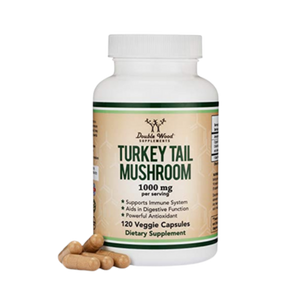 Double Wood  Turkey Tail Mushroom  1000 mg  120  Cápsulas