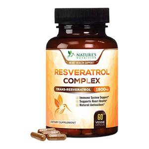 Nature's Nutrition Resveratrol Complex 1800mg 60 Cápsulas