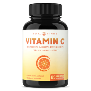 NUTRA CHAMPS • VITAMIN C 120 CAPSULES