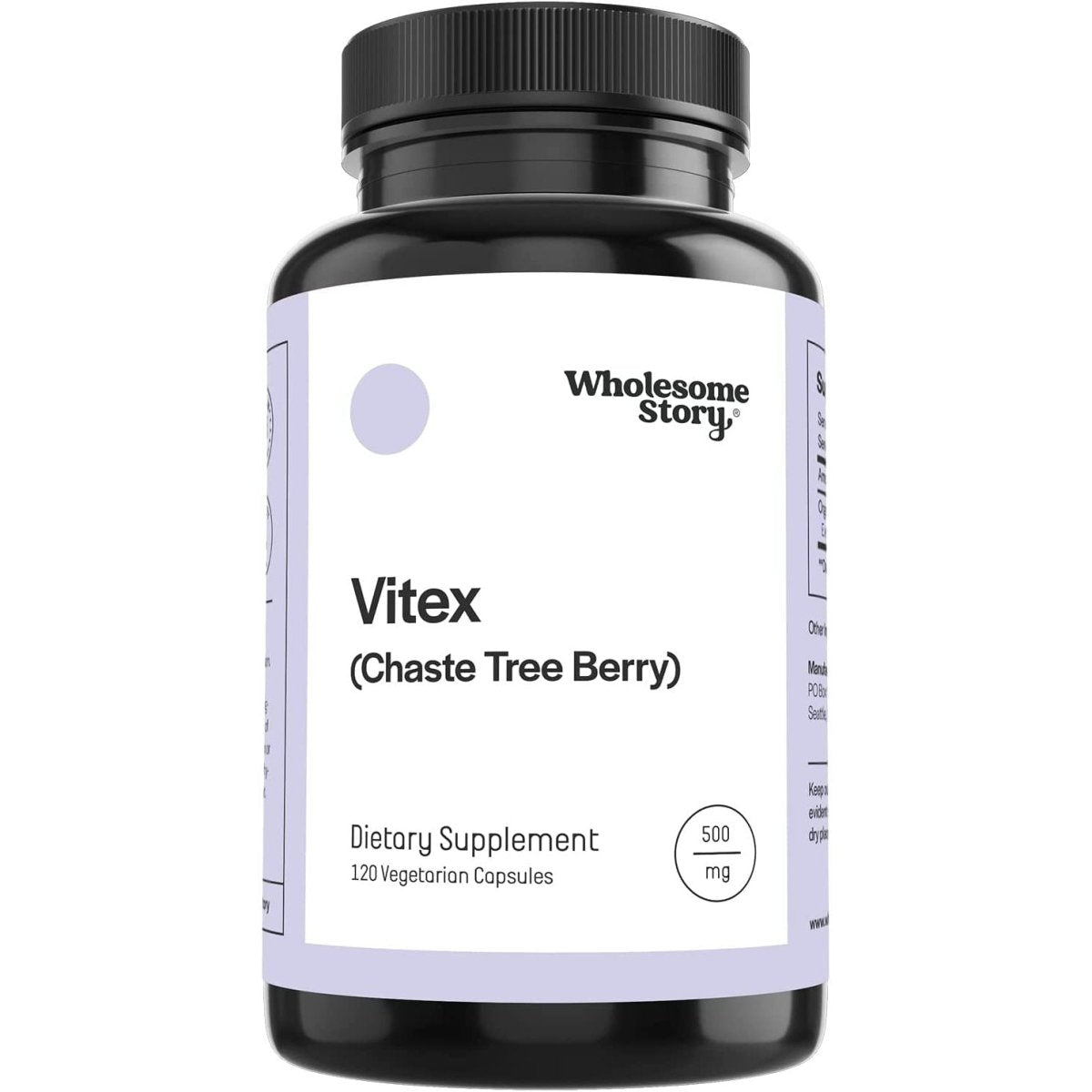 Wholesome Story® Vitex (Chaste Tree Berry) 500 Mg 120 Cápsulas - Hi Vitamins