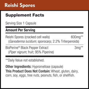 Daily Nutra Reishi Spores 600 mg 90 Capsules